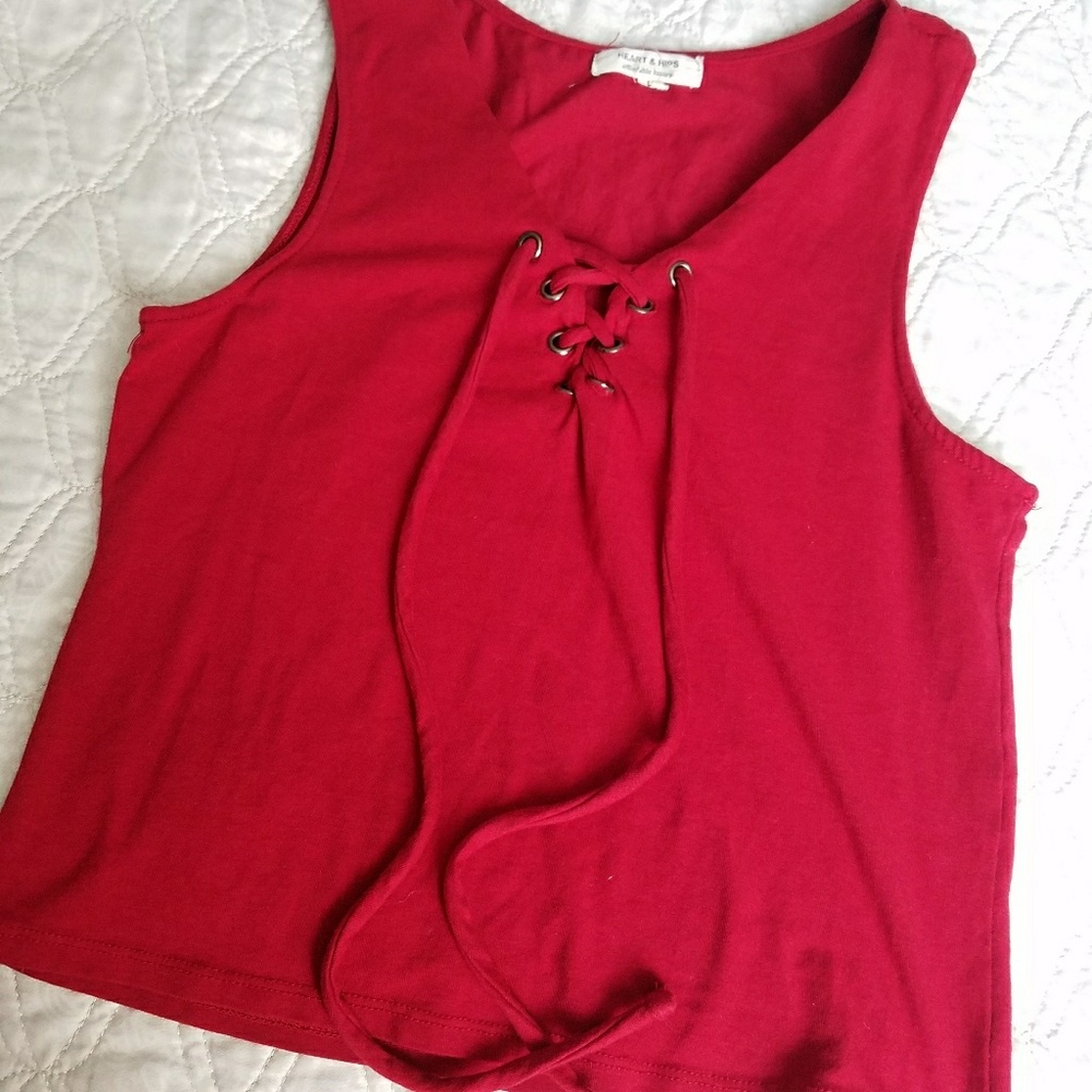 Tie up crop top